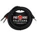 Ace Products Group 10 ft. Stereo Breakout Cable 3.5 mm to Dual 0.25 in.