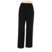 Giorgio Armani Wool Pants - High Rise Boot Cut Boyfriend: Black Bottoms - Women's Size 48