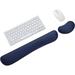 DEELLEEO Non-Slip Rubber Slow Rebound Memory Foam Wrist Pad Mouse Pad Manufacturer Office Game Comfortable Keyboard Wrist Rest Set Office Keyboard Wrist Rest(Keyboard and mouse not included)