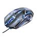 UHUYA Gaming Mouse Mechanical E-Sports Wired Mouse for Computer Mouse Gamer Rechargeable Backlight Silent Office USB Mouse for Laptop Gray