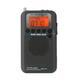 Tomfoto HRD-737 Portable Full Band Radio Aircraft Band Receiver /AM/SW/ CB/Air/VHF World Band with LCD Display Alarm Clock