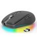 Back to School Savings! Feltree 2.4GHz Wireless Bluetooth 5.1 Dual Mode Gaming Mouse Wireless Optical USB Gaming Mouse 1600DPI Rechargeable Mute Mice