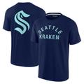 Unisex Fanatics Signature Navy Seattle Kraken Elements Super Soft Short Sleeve T-Shirt