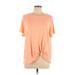 Sonoma Goods for Life Short Sleeve T-Shirt: Orange Tops - Women's Size 0X