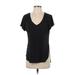 Jean Therapy Short Sleeve T-Shirt: Black Tops - Women's Size Small