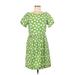 Marc New York Casual Dress: Green Argyle Dresses - Women's Size 8