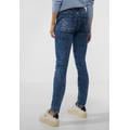 Comfort-fit-Jeans STREET ONE Gr. 30, Länge 34, blau (authentic indigo wash) Damen Jeans High-Waist-Jeans 4-Pocket Style