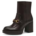 Stiefelette TAMARIS Gr. 40, braun (dunkelbraun) Damen Schuhe Reißverschlussstiefeletten