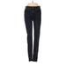 Joe's Jeans Jeans - Low Rise Skinny Leg Denim: Black Bottoms - Women's Size 27 - Dark Wash