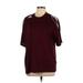 Adidas Active T-Shirt: Burgundy Activewear - Women's Size Large