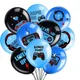 Ballons à thème de jeu noir et blanc contrôleur de jeu vidéo ballon en latex fête d'anniversaire