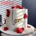 Décoration de gâteau d'amour en acrylique pour la Saint-Valentin mariage fête des mères fête des