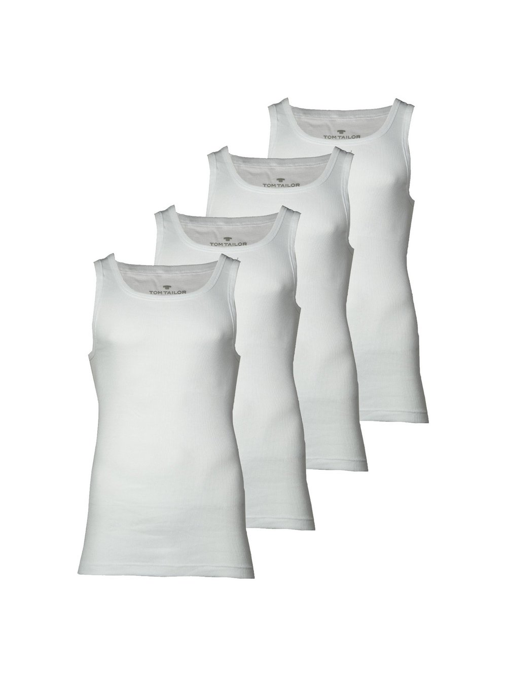 Tom Tailor Unterhemd 4er Pack Herren weiß, XXL Image