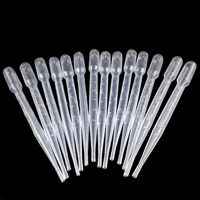 100 stücke 3ml Kapazität Transparent Kunststoff Einweg Absolvierte Transfer Pipetten Pipette für