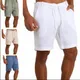 Männer Shorts casual shorts Mode sweat-Shorts homme Leinen Einfarbig Kurzen Hosen Männlichen Sommer