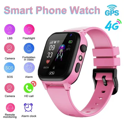 Kinder 4G Smart Watch SOS GPS Standort Video Anruf Sim Karte Für Kinder SmartWatch Kamera