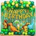 97pcs Dinosaur Birthday Party Decoration Balloons Arch Garland Kit Happy Birthday Balloons foil