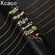Kcaco Stainless Steel Name Necklace with Butterfly Customized Gold Plated Heart Letter Pendant Crown