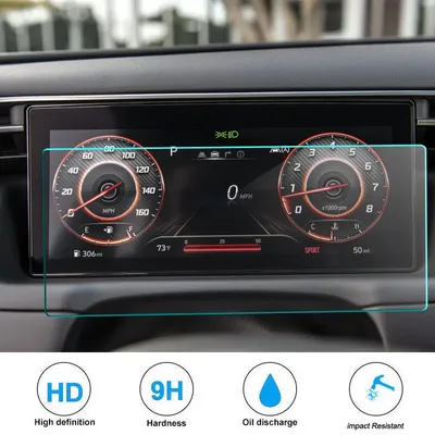 Tempered Glass Protector Film Screen Protector For Tucson NX4 2021 LCD Instrument Panel Screen Auto Interior