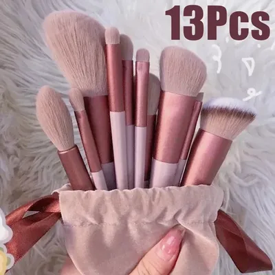 13 PCS Makeup Brushes Set Eye Shadow Foundation Women Cosmetic Brush Eyeshadow Blush Powder Blending