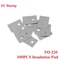 100PCS TO-220 Insulation Pad Silicone Heatsink Shim Transistor Silicone Insulation Film