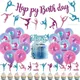 Sports Party Scenes Decor Gymnastics Theme Birthday Party Decoration Balloons Happy Birthday Banner