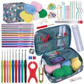 KRABALL Knitting Crochet Hook Set Home Use Sewing Tool DIY Craft Crochet Knit Markers Needles Tools