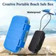 Portable Storage Box Creative Beach Safe Box 4-digit Combination Lock With Steel Wire Outdoor Camp
