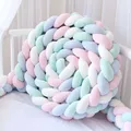 3M Baby Bed Bumper 4 Strands Knotted Braided Bumper crib bumper Cotton Knot Pillow Crib Protector