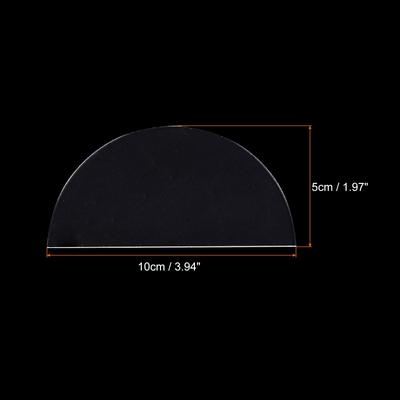 Clear Semicircular Acrylic Place Cards For DIY Restaurant Instructions