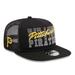 Men's New Era Black Pittsburgh Pirates Street Team A-Frame Trucker 9FIFTY Snapback Hat