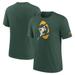 Men's Nike Green Bay Packers Rewind Logo Tri-Blend T-Shirt