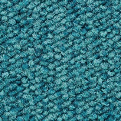 Teppichboden VORWERK "Passion 1005 (Luco), Schlinge - meliert, Made in Germany", blau (türkis), B:500cm H:6mm L:800cm, Polyamid, Teppiche, Wohnzimmer, Schlafzimmer, Kinderzimmer, Breite 400/500 cm
