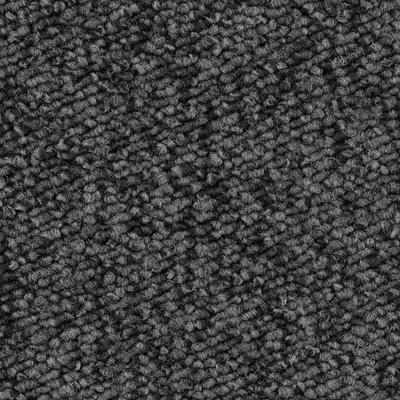 Teppichboden VORWERK "Passion 1005 (Luco), Schlinge - meliert, Made in Germany", grau (grau anthrazit), B:500cm H:6mm L:550cm, Polyamid, Teppiche, Wohnzimmer, Schlafzimmer, Kinderzimmer, Breite 400/500 cm