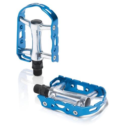 „Fahrradpedale XLC „“XLC MTB/ATB Pedal Ultralight Colour Edition PD-M15″“ bunt (silberfarben, blau) Fahrradpedale“