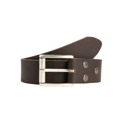 Ledergürtel, Damen, Gr. 110, braun (dunkelbraun), Leder, RETTUNGSRING BY SHOWROOM 019, unifarben, modisch,casual, Gürtel, mit austauschbarer Schließe »Rollenschließe einfach« Image