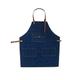 aprons for adults Denim Tool Aprons With Pockets，Women Men Denim Apron Adjustable Leather Straps,Work Apron Durable Tool Aprons creative gift (Color : Blue, Size : 56cm/22in)