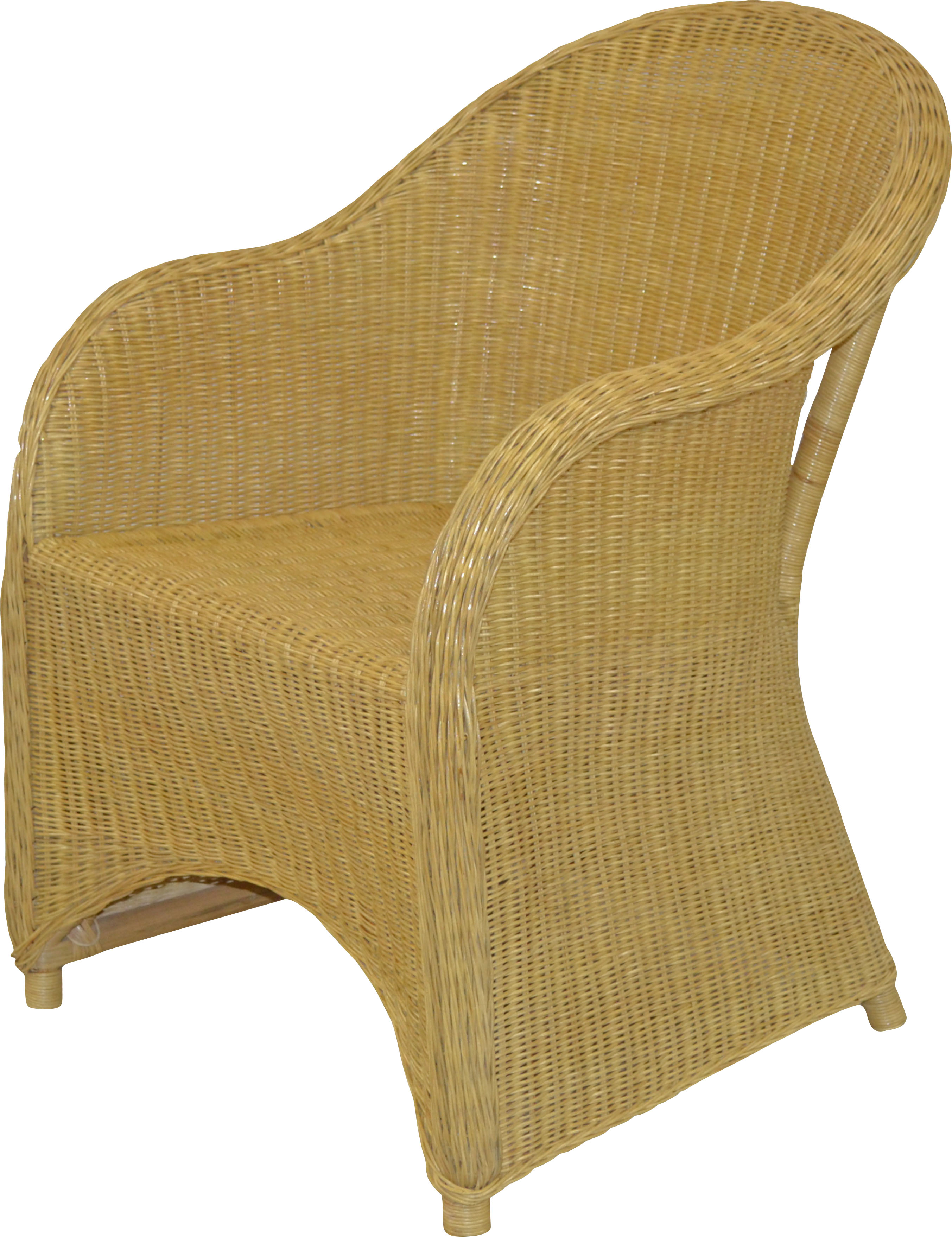 Rattanstuhl HOME AFFAIRE "sesselschau", gelb (honigfarben), Stühle, Rattanstuhl