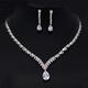 Water Drop Crystal Wedding Bridal Jewelry Sets Gifts For Bridesmaids Jewellery Sets