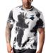 Men's MSX by Michael Strahan Black Carolina Panthers Freestyle Tie-Dye T-Shirt