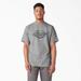 Dickies Men's Short Sleeve Logo Graphic T-Shirt - Heather Gray Size 3Xl (WS22E)