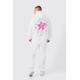 Mens White Homme Graphic Hooded Tracksuit, White