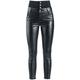 Forplay High Waist Imitation Leather Trousers Imitation Leather Trousers black