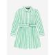 Ralph Lauren Kids Girls Hadlee Striped Shirt Dress In Green Size US 3 - UK 3 Yrs