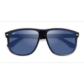 Male s aviator Satin Black Plastic Prescription sunglasses - Eyebuydirect s Ray-Ban RB4147