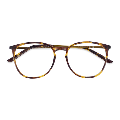 Unisex s round Tortoise Plastic, Metal Prescription eyeglasses - Eyebuydirect s Naomi