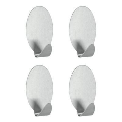 Metaltex 4er-Pack Haken »Lilliput« Edelstahl selbstklebend silber