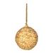 Vickerman 726501 - 4" Natural Braided Hemp Ball Christmas Tree Ornament (2 Pack) (JE230504)