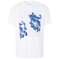Armani Exchange Men's Regular Fit Large Logo Graphic Tee T-Shirt, White, Mittel