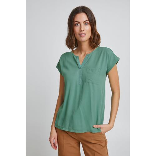 „Blusenshirt FRANSA „“Fransa FRZawov 2 Blouse – 20603737″“ Gr. m, grün (malachite green) Damen Shirts V-Shirts“